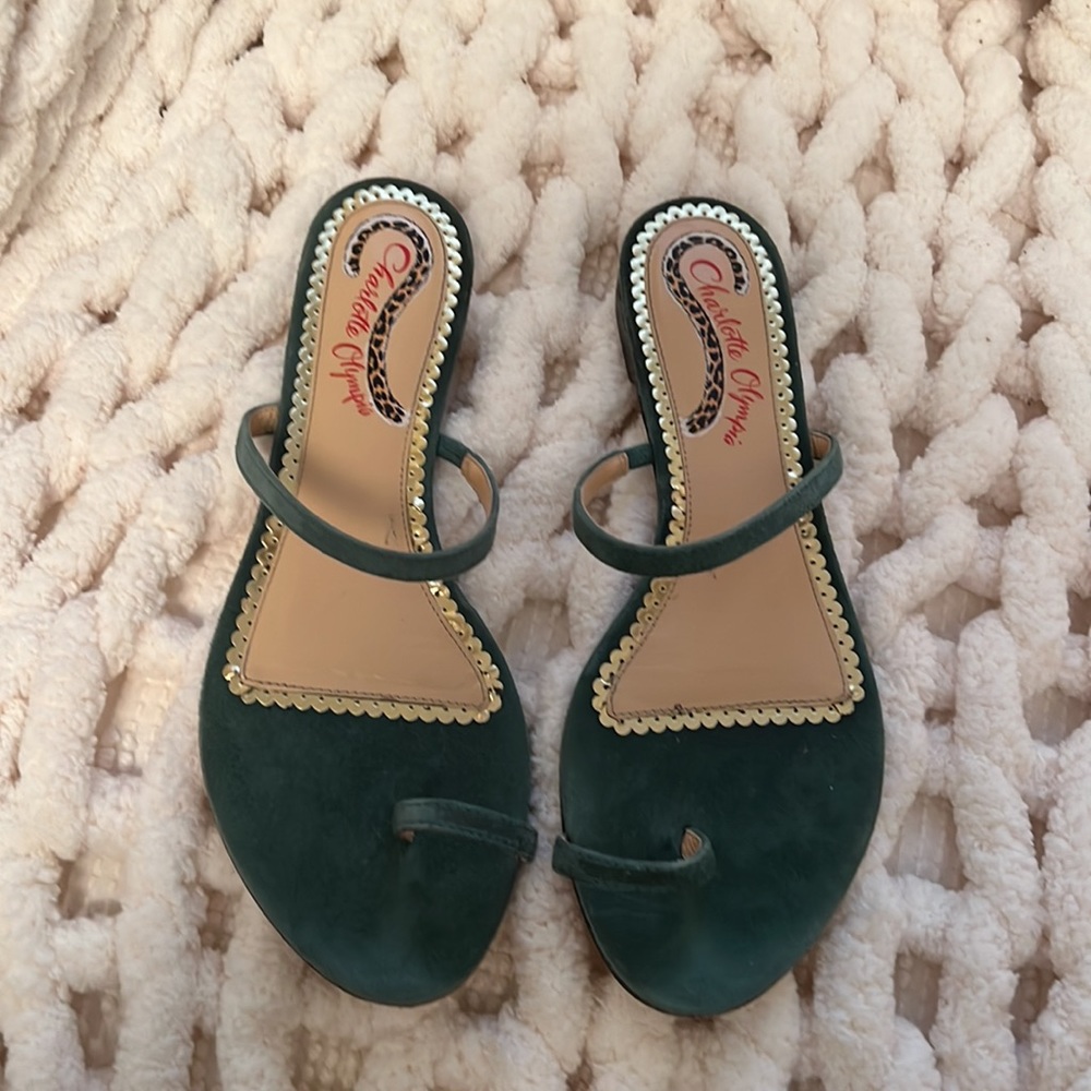Charlotte Olympia suede sandals - Picture 2 of 5